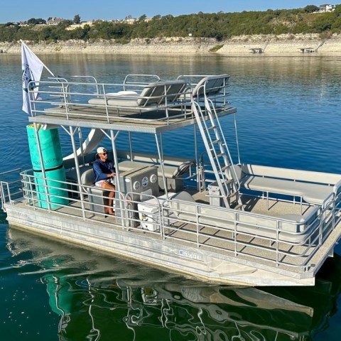 a small boat in a body of water