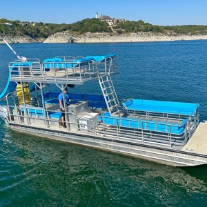 a small boat in a body of water