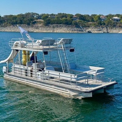 a small boat in a body of water