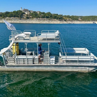 a small boat in a body of water