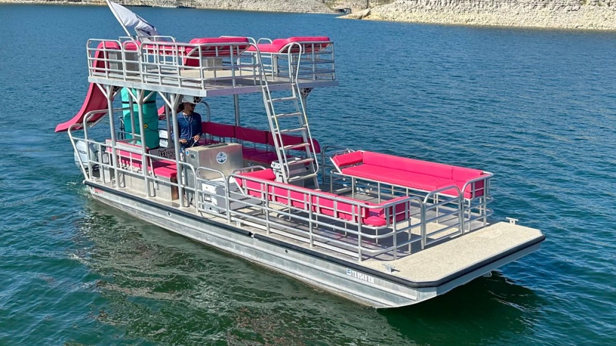 a small boat in a body of water