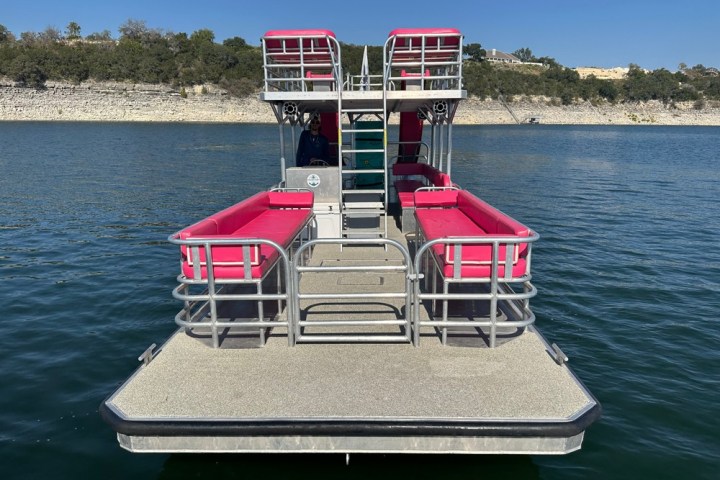 a small boat in a body of water