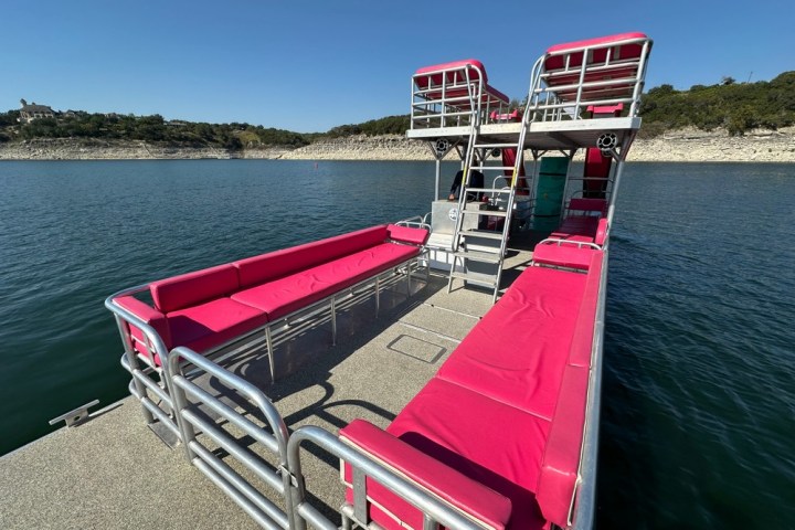 a small boat in a body of water