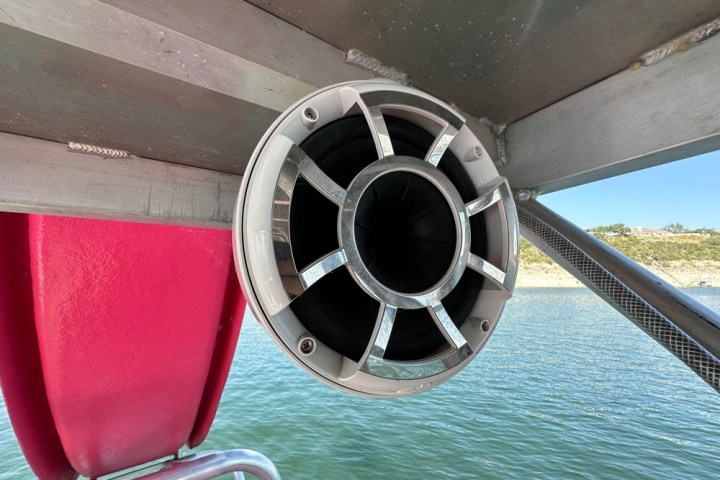 a close up of a boat