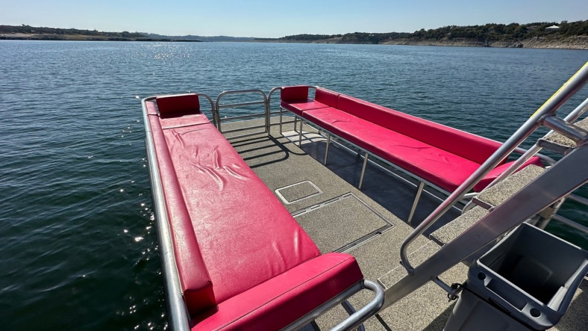 a small boat in a body of water