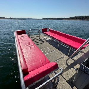 a small boat in a body of water