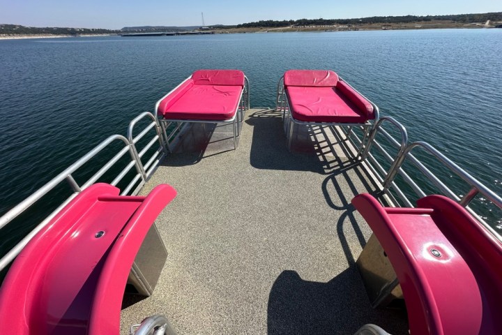 a boat parked next to a body of water