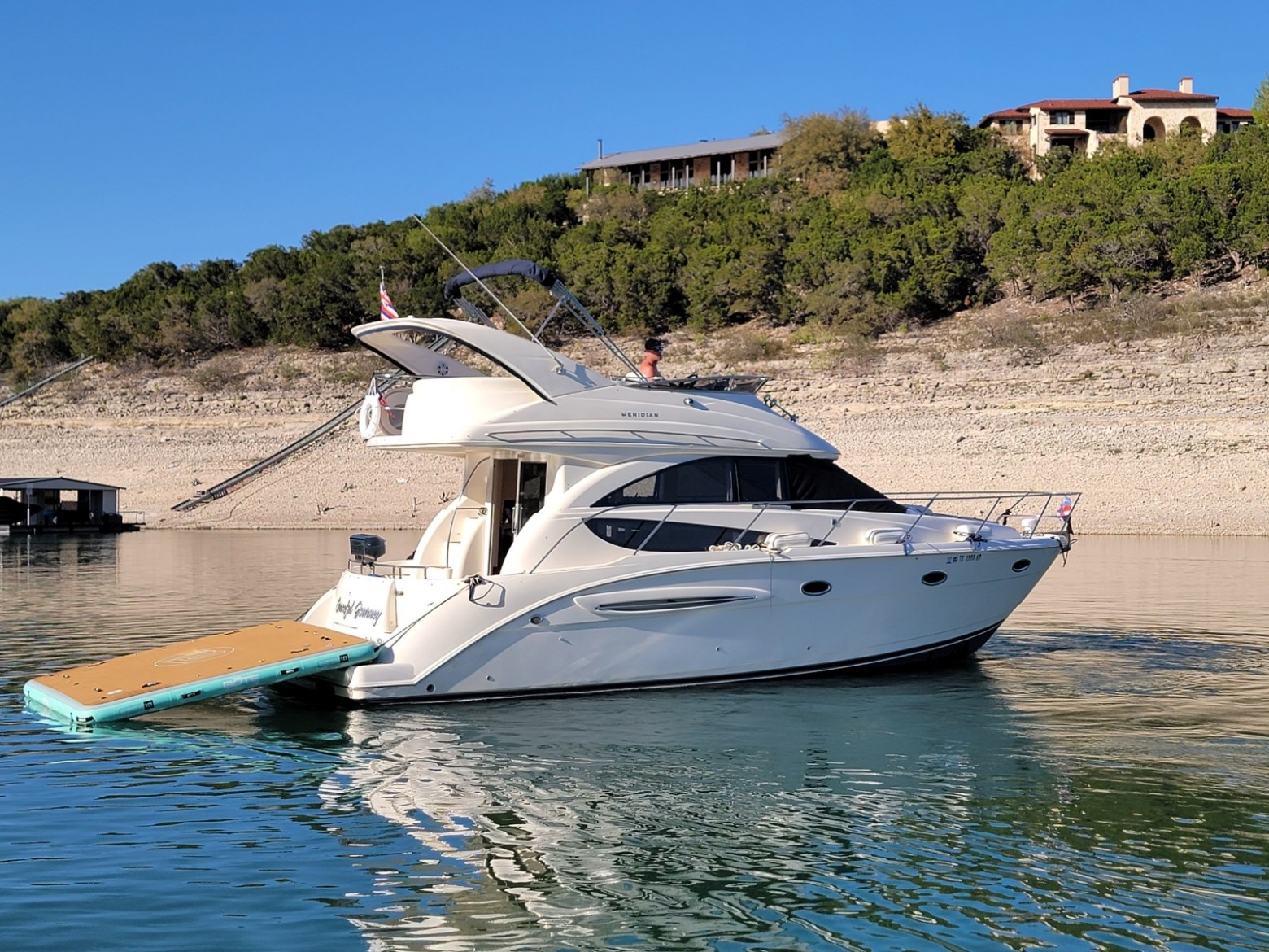 a boat that is floating in the water