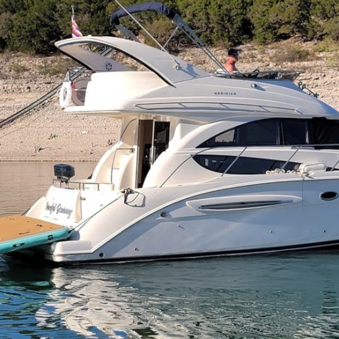 a small boat in a body of water